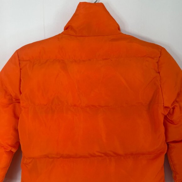 Orange Puffer Bubble Coat Jacket – Size Small - Picture 8 of 12